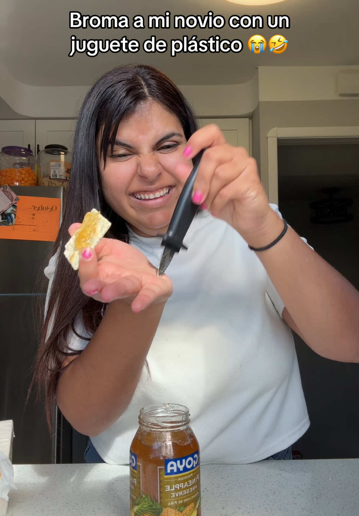 Se asustó demasiado 😭🤣 #fyp #paratii #broma #prank #risa #reaction #funny #fypシ #Viral 