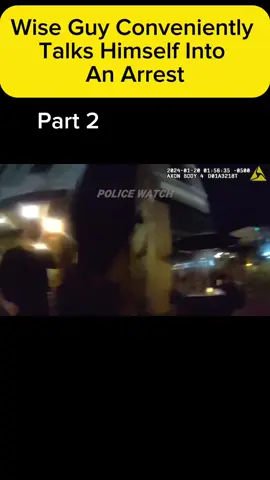Wise Guy Conveniently Talks Himself Into An Arrest Pt2. #trendingvideo #viraltiktok #police #views #newtrend #foryouu