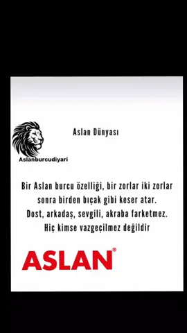 Aslan Burcu 🦁👸