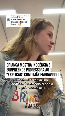 😂🥰 A #inocência das #crianças sempre surpreende e encanta, não é? A #professora de Educação Infantil, Juliana Arruda,  viralizou nas redes sociais ao compartilhar um vídeo fofo e divertido com uma de suas alunas de apenas 5 anos. Na cena, a pequena chega na sala perguntando se a professora já havia conseguido engravidar, e em seguida começou a explicar, com toda sua #lógica #infantil, como sua #mãe fez para ter um #filho. Com muita espontaneidade, a menininha descreve o 