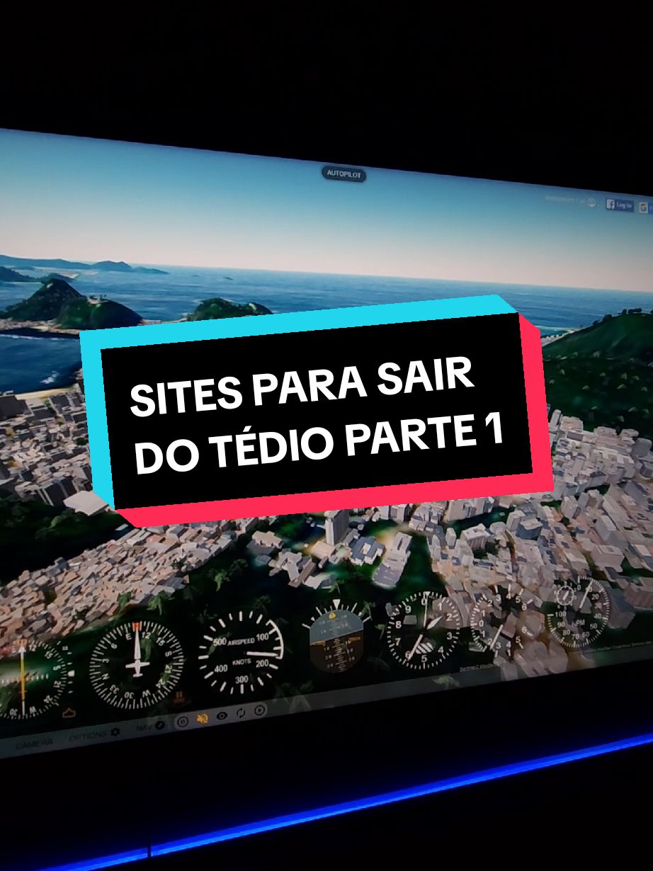 SITES PARA SAIR DO TÉDIO (parte 1) como voar em qualquer lugar do mundo   #dicadepc #pcgamer #viral 