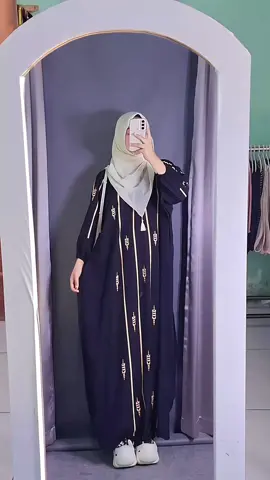Kaftan rayon jumbo NajwaLD 180 cm panjang 138  cm . warna hitamnya cantik banget😍 #fyp #ootdhijabstyle #promoguncang1010 #gamis #kaftanrayon #gamiskaftan #kaftanjumbo #abayakaftan 
