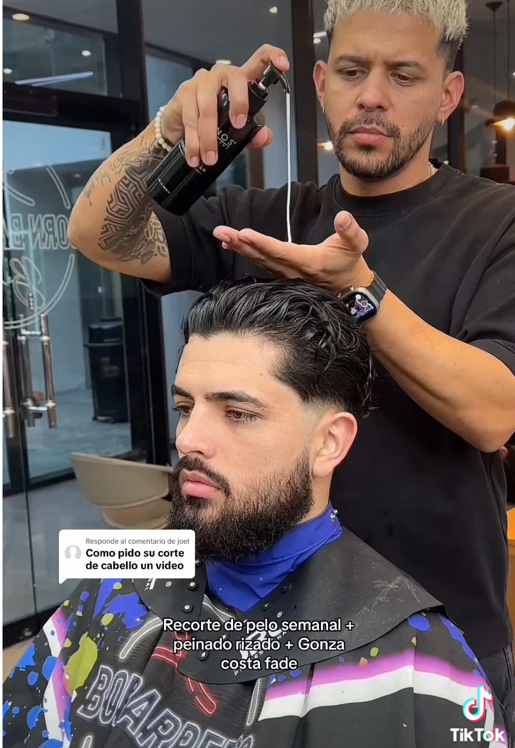 Respuesta a @joel recorte de pelo semanal + peinado rizado con curling cream + gonza costa fade 👇. • tutorial completo en mi YouTube (+800.000). #rizosperfectos #menshair #haircut #haircuts #curlyhairroutine #curlyhairtutorial #menshaircut #menshairstyle 