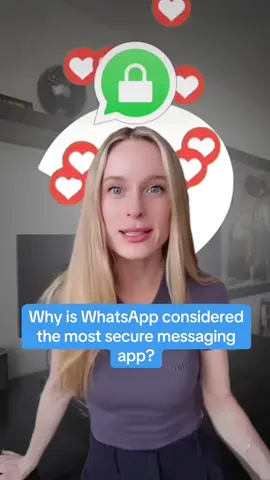 Why is whatsapp one of the most secure messaging apps out there?! Do you uae whatsapp?  #tech #technology #stem #techexplained 