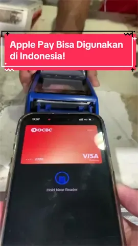 Yes bener! Apple pay bisa digunakan di Indonesia tapi dengan catatan harus menggunakan Bank yang support dengan Apple Wallet/Apple Pay karena nanti kartu debit/kredit akan di simpan di Apple Wallet. Sayangnya belum ada Bank Indonesia yang support dengan apple wallet/apple pay. Jadi caranya gimana dong? Ada dua cara: 1. Daftar wise pakai region yang support dengan apple pay dan apple wallet, kalian bisa googling sendiri cara daftarnya. 2. Buat rekening di Bank OCBC Singapore, syaratnya pakai eKTP dan ePaspor Indonesia.  3. Setelah buat account di wise atau rekening OCBC Singapore berhasil jangan lupa untuk tambahkan kartu debit ya ke Apple Wallet yang ada di iPhone atau Apple Watch 4. Jangan lupa di top Up atau di transfer ke account/rekening 5. Ketika mau bayar pastikan mesim EDCnya support tap to pay biasanya asa logo paywave. #applepay #taptopay #visa 