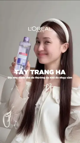 Tẩy trang dịu nhẹ dành cho da thường, da khô, da nhạy cảm, tẩy sạch kem chống nắng và các lớp makeup nhẹ thông thường ✨️ #lorealparis_vn #goclamdep #reviewlamdep #muataitiktokshop #nuoctaytrang 