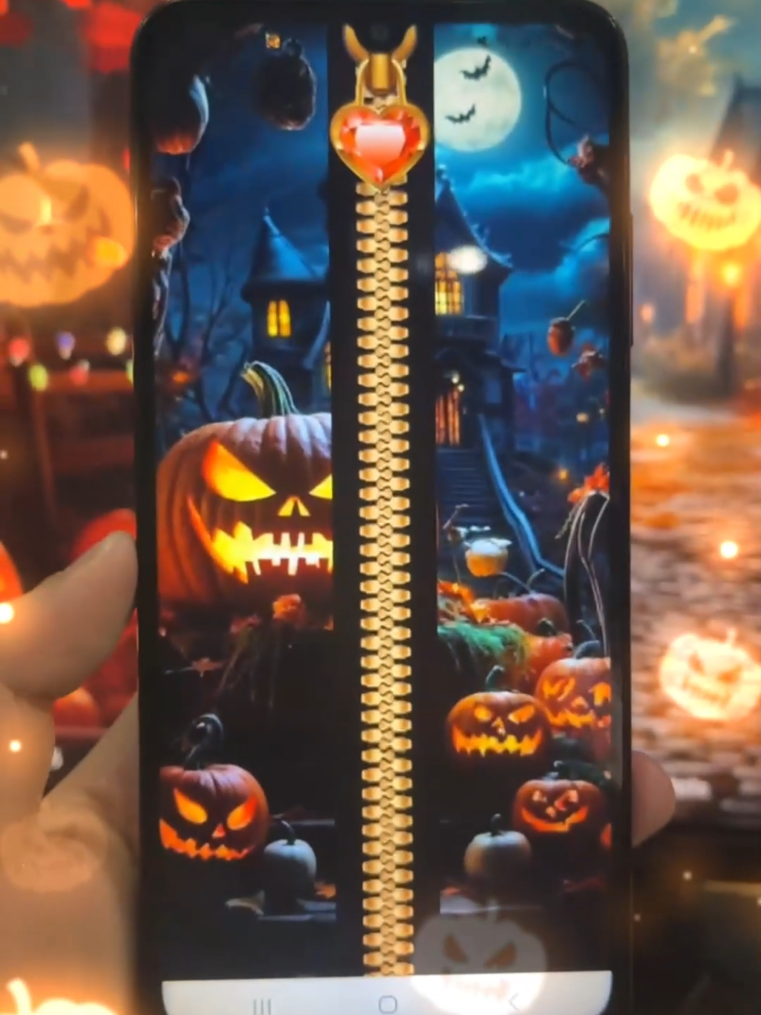 Halloween Themed Zipper Wallpapers! 🕸️