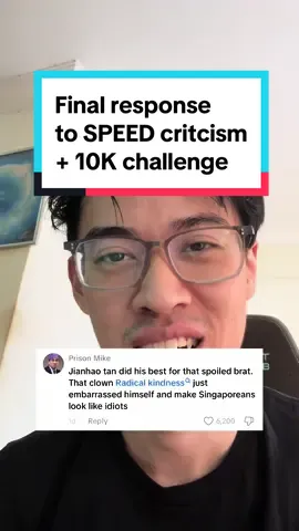 I will donate $10k to charity. Dm me to race me and redeem by sins #sgtiktok #sgfyp #ishowspeed 