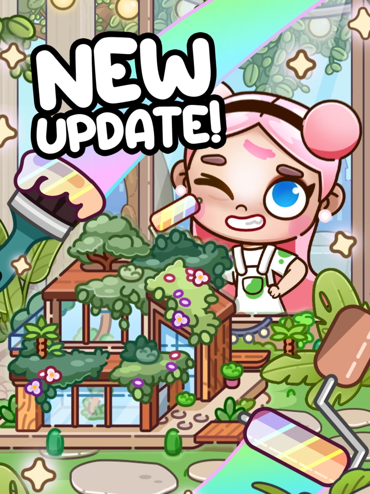 NEW #AvatarWorld UPDATE! The NEW Natural Chic House Maker space is here, and it's looking FAB! 🌿🏡 Explore the 2 massive new floors, all designed to fit your aesthetic dreams! 😍 Use your own furniture to decorate in your style or grab the Natural Chic packs for a complete aesthetic look 🌵 #pazu#avatarworldgame