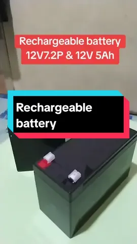 rechargeable battery 12V7.2P & 12V.5Ah.. #rechargeable #rechargeablebattery #batterylife #battery 