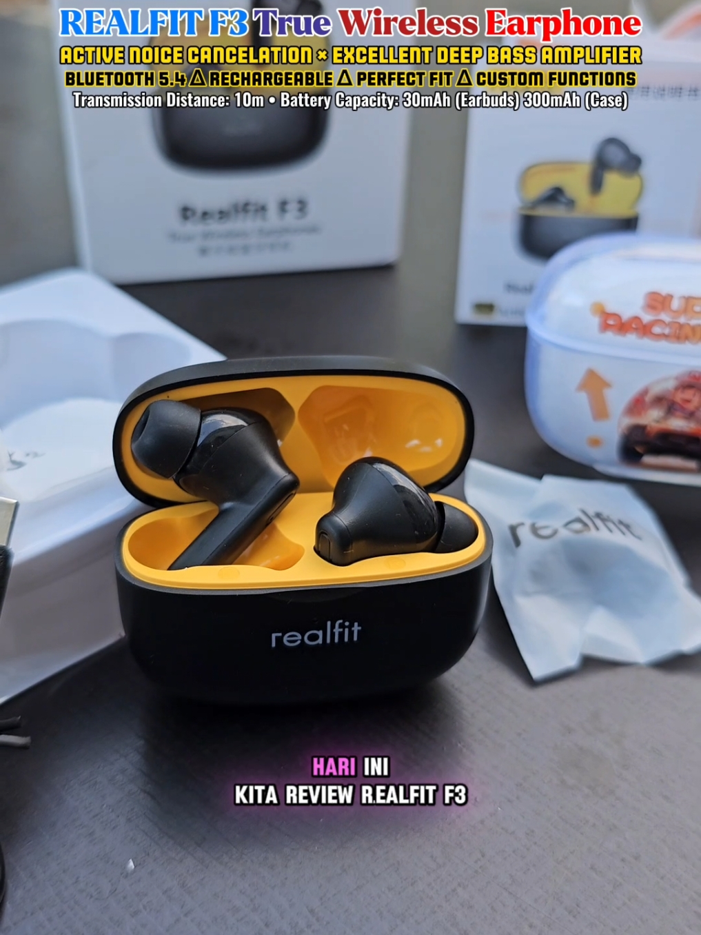 ✅ COD ✅ Ready Stock REALFIT F3 True Wireless Earphone Bluetooth 5.4 #earphonemurah #earphone #fontelinga #realfitf3 #gamingearphone #gamingearbuds #earbudgaming #wansportfitness 