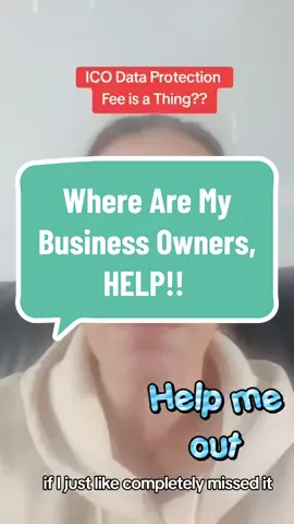 Help me out Business Owners!!! ICO Data Protection Fee, didn't realise this was actually a thing!  #businesstips  #ICO  #Dataprotectionfee  #businessmums  #businessoftiktok  #accountinghelp 
