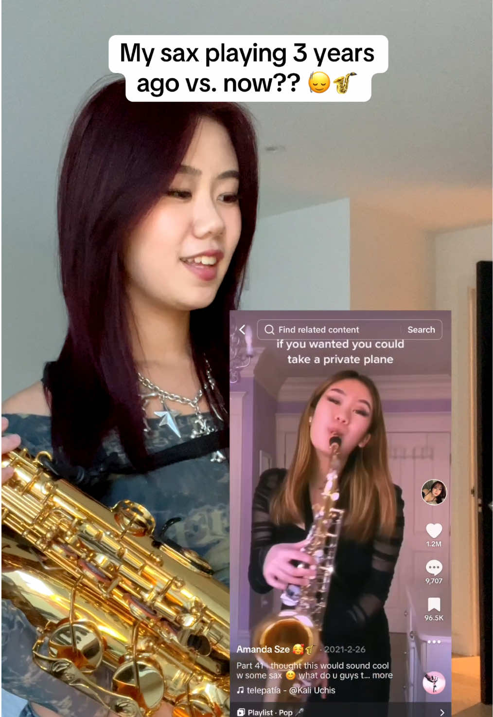 test: can u tell the difference?? (comparison at the end!) 🎷🎷pt.4 cuz I have so many covers I wanna redeem myself on 😅  #saxophone#kaliuchis#music#musician 