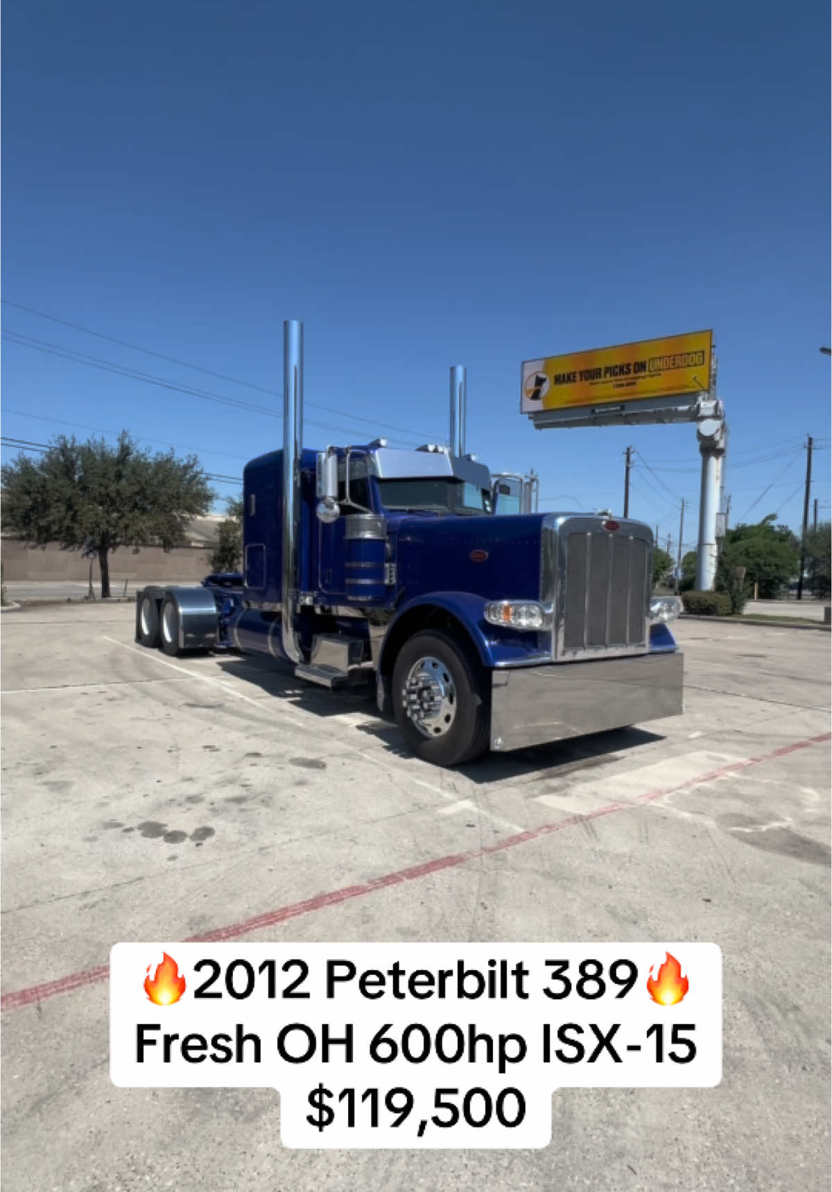 🔥2012 Peterbilt 389 48” Flattop🔥 $119,500 600 HP ISX-15 13 Speed FRESH Inframe 290” Wheelbase Stage 2 Head Block Was Cut NON-VGT Turbo New Front Cover New Rear Main New Head Bolts New Water Pump New Oil Pump All New Tires New Paint New Stacks New Bumper New Visor Nothing like being in the seat of a Pete!!! This truck is getting finished up and it seems like everyone is always asking us about what is coming !!! We Finance We Take Trades Houston Tx  Call us @ 832-426-4788 #peterbilt #peterbilt389 #houston #trucks 