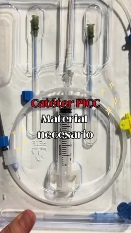Catéter PICC  Material necesario‼️ #tcae #auxiliardeenfermeria #enfermeria #uci #urgencias #hospital