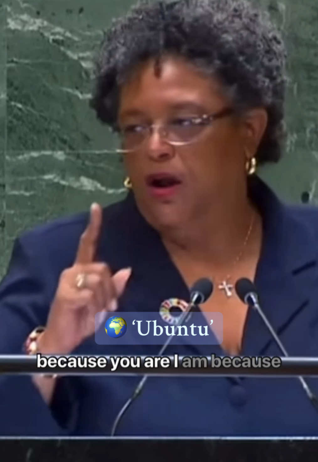 Mia Amor Mottley, Prime Minister, Minister for National Security and Public Service, and Minister for Finance, Economic Affairs and Investment of Barbados, addresses UN General Assembly. #un #africa #barbados #miaamormottley 