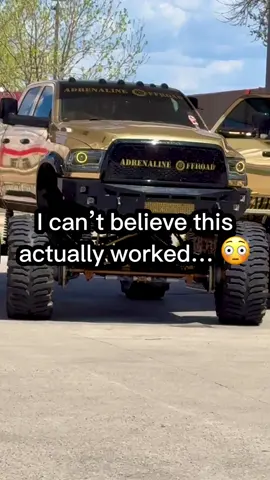 DID NOT expect this to work… 😂😂 #liftedtrucks #prank #truckdaily #pavementprincess #showtruck #funnyvideos #viral 