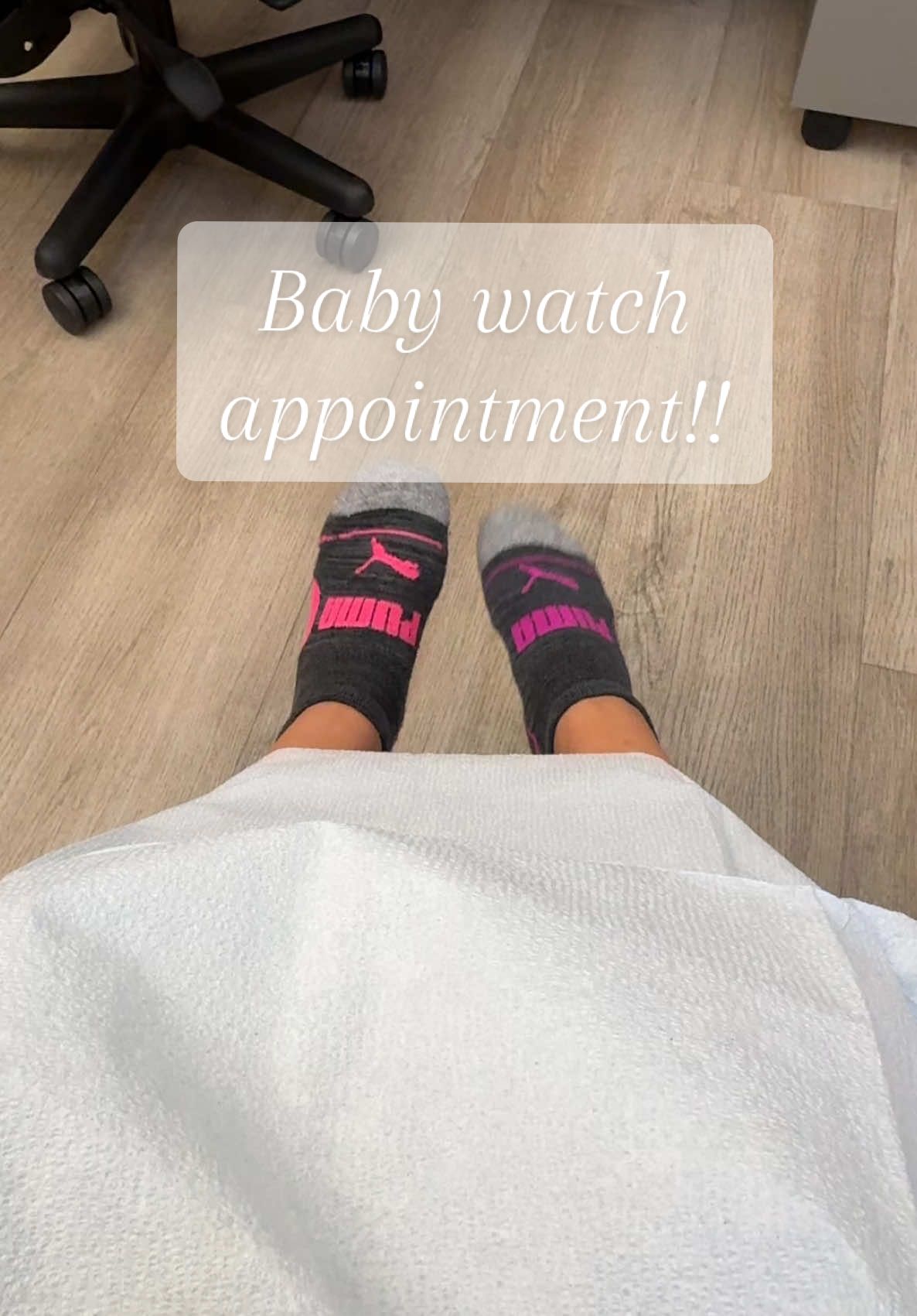 Come with me to my first baby watch appointment 🖤 #babywatch #38weekspregnant #comewithme 