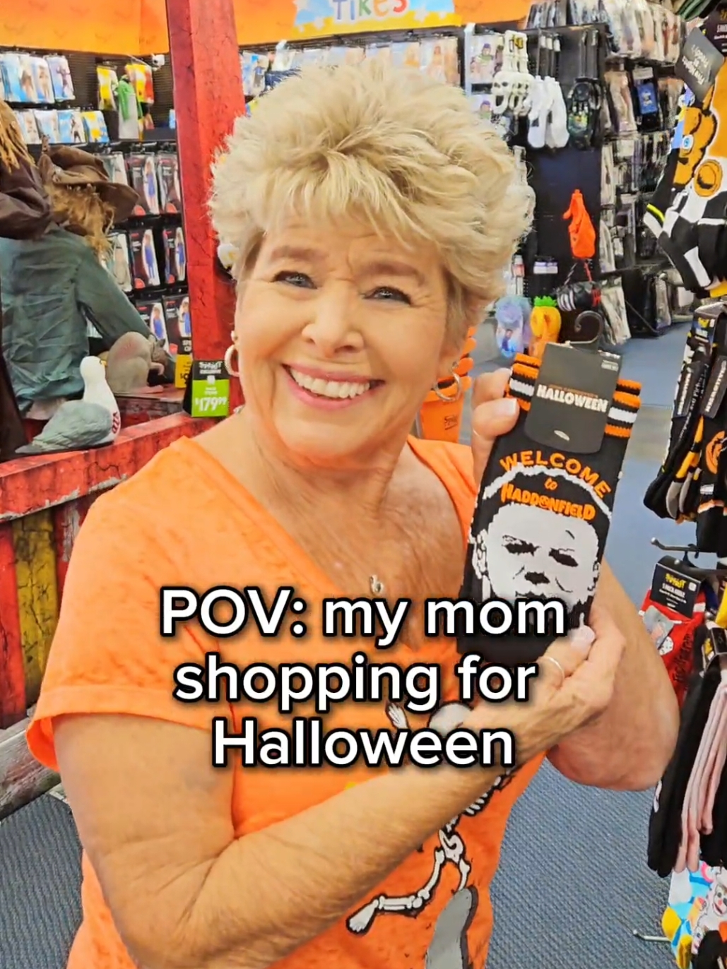 she is the definition of SPIRIT 👻😂 #halloween #mom #spirithalloween #october #spooky #comedy #funny #humor #meme #pov #fun #lol #viral #trending #video #foryou #fyp 