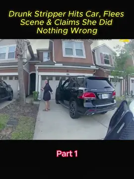 Drunk Stripper Hits Car, Flees Scene & Claims She Did Nothing Wrong #cops #police #vairal #usa🇺🇸