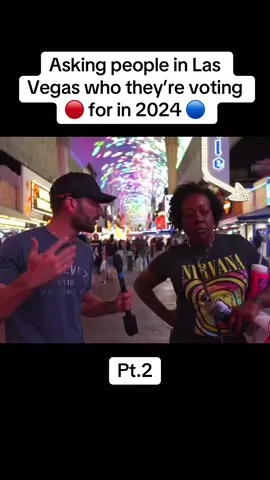 Asking people in Las Begas who they’re voting for in 2024 🔴🔵 Pt.2 #lasvegas #trump #kamala #politics #pt1 #CapCut 