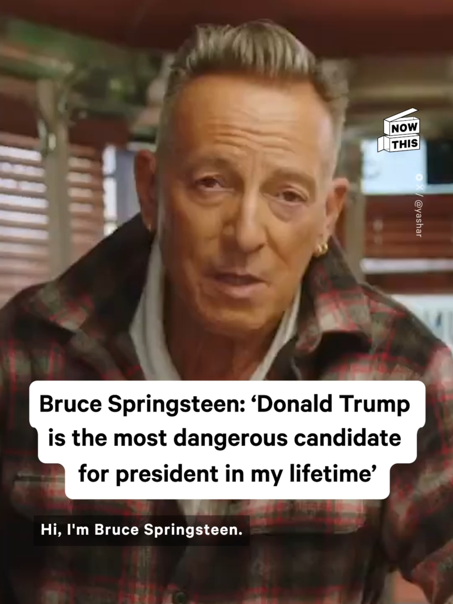 The Boss has spoken: Bruce Springsteen will be supporting Kamala Harris come November and believes Donald Trump is 'the most dangerous' presidential candidate of our lifetimes #brucespringsteen #kamalaharris #trump #election2024