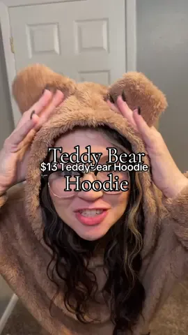 SO CUTE  @YOZY #teddybearhoodie #comfysweaters #falldealsforyou #tiktokshopblackfriday 