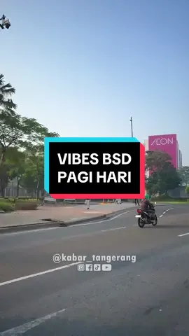 Suasana pagi BSD sebelum anak korporat pada berangkat kerja 🍃 #kabartangerang 