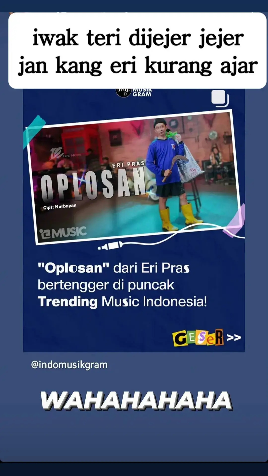 jak gelut wae pak @DENNY CAKNAN  mosok kang @eripras3_ iso geser trending e bapak..pasukn ghoib tetep kompak  #fypppppppppppppp #fypシ #denycaknan #eripras3 #oplosan 