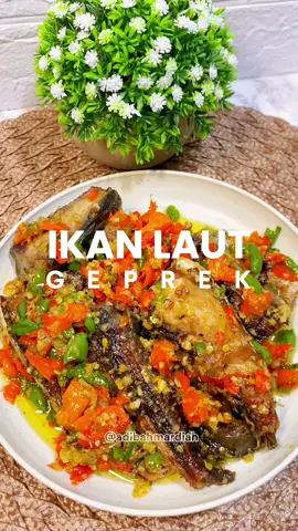 Resep ikan laut geprek Bahan : - 500g ikan tuna/tongkol - ⁠10 siung bawang putih - ⁠18 buah cabe rawit merah - ⁠20 buah cabe rawit ijo - ⁠Garam & Msg Bumbu marinasi ikan : - Garam - Perasan jeruk nipis 📝CARA MEMBUAT SIMAK DI VIDEO NYA YA #ikanlaut #ikantuna #masakanindonesia #menuharian #menurumahan #menusederhana #menuseharihari #idemenu #idemenuharian #idemenumasakan #idemenuseharihari #masakanrumah #menuharian  #resepsimpel #resepsederhana #resepmudah #resepmasakan #fypage #videoviral #videotiktok 