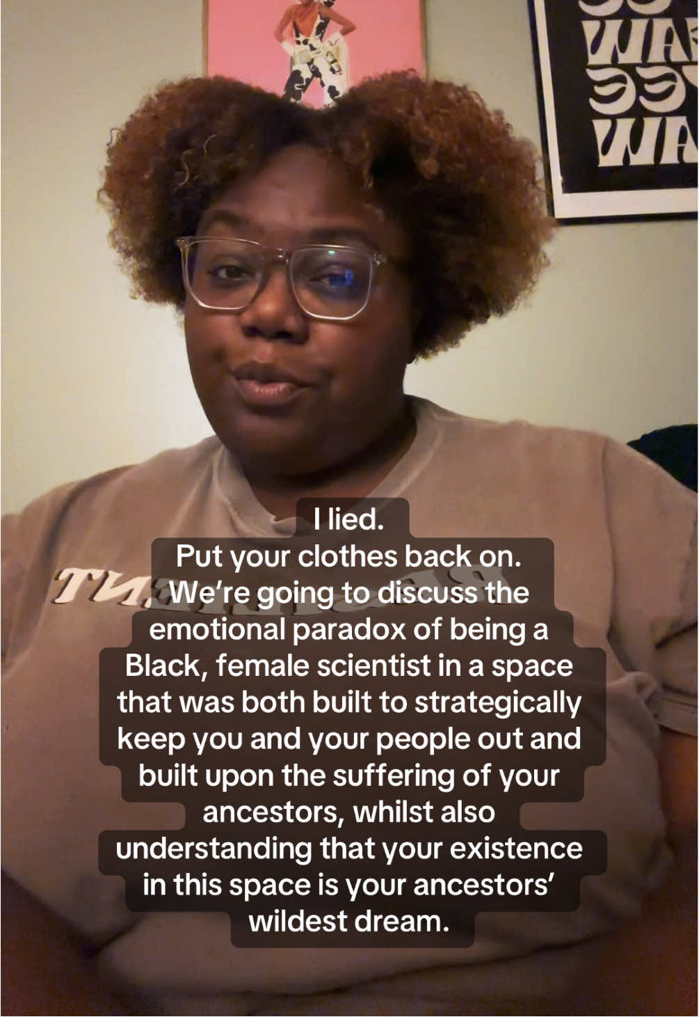 Get in losers, were talking about the American tradition of scientific exploitation of Black bodies and the fraternity that is academia!  | | | It really is a strange circumstance to both respect your ancestors and their  (willing and unwilling) impact on academia whilst honoring the legacy of resilience laid before you in an academic setting. Mix in being overworked and underpaid, and the story gets even more complicated. | #gradschool #womeninstem #blacademics #blackinstem #blackscientist #phd #blackinacademia #blackphdstudent #academia #science #STEM 