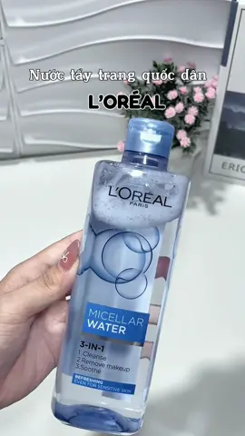 Nước tẩy trang quốc dân loreal mua đi mua lại khá nhiều lần  #nuoctaytrang #nuoctaytrangloreal #loreal #lorealparis #tẩytrang #nuoctaytrangquocdan #skincareroutine #reviewlamdep #goclamdep #lorealparis_vn #xuhuong 