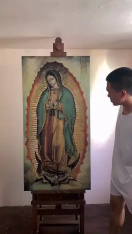 Our Lady of Guadalupe  Oil, 2x4 ft, 2024 Commissioned #painting #art #realism #oilpainting #fyp #foryoupage #foryou