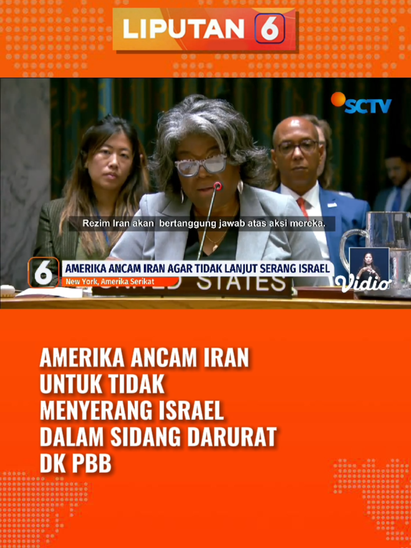 Amerika ancam Iran agar tidak lanjut serang Israel. #amerika #israel #pbb #newssctv #liputan6siang#liputan6sctv #beritatiktok #tiktokberita #fyp #foryou #fypindonesia #tiktoknews #longervideos