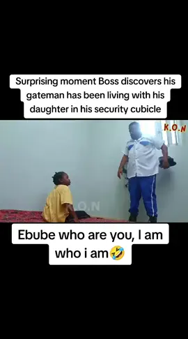 Surprising moment Boss discovers his gateman has been living with his daughter in his security cubicle#doublewahala #virals #nollywoodmovies 