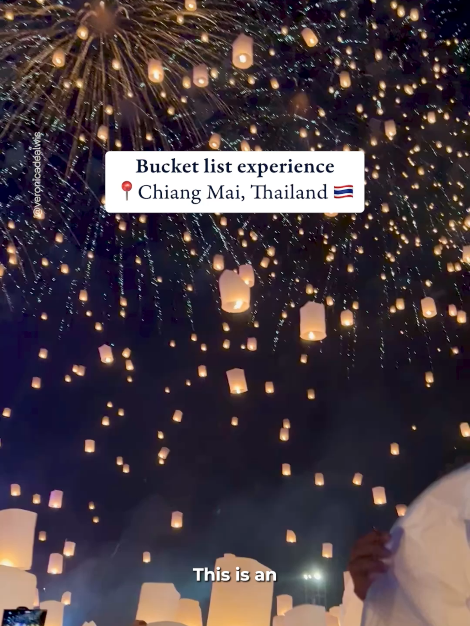 @veronicadealwis @jmspht share one of the most magical experiences you’ll ever witness, the Chiang Mai Yi Peng Lantern Festival in Thailand! 🇹🇭✨🌕 Mark your calendars for November 15-16, 2024, because this is when the night sky comes alive with thousands of glowing lanterns, each symbolizing the release of past burdens and the welcoming of new beginnings. 🌌 Beyond the beauty, the festival is taking several steps to reduce its environmental impact. Using biodegradable lanterns, limiting their numbers, and hosting post-event cleanups to minimize their environmental impact along with designated release areas to ensure no harm to wildlife. 🌿  📽 @veronicadealwis @jmspht 📍 Chiang Mai Yi Peng Lantern Festival, Chiang Mai, Thailand #magical #lantern #thailand #yipenglanternfestival #travel #bucketlist #lanternfestival #traveltiktok