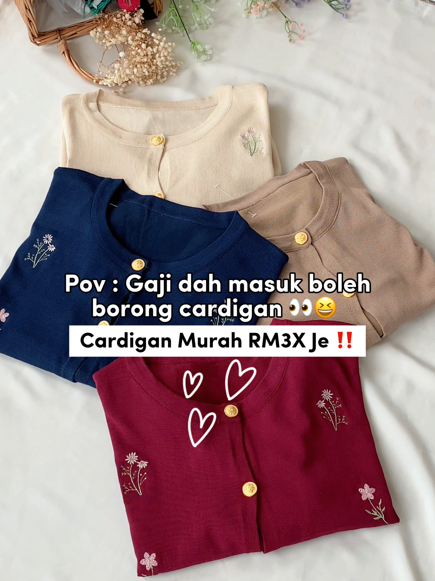 korang dh shopping ke gaji ni ? ❤️🌸 #raya2024 #women #kaftanviral #dressmurah #kaftanmurah #bajuwanita #abayamurah #set #streetwear #pakaian #seluarjeans #begtangan #plussizefashion #skirtoutfits #handbags #postageseluruhmalaysia #palazzo #seluarperempuan #knitwear #knittedcardigan #tiktokshopfashion #oversizedshirt #oversize #floraldress #setblouse #zoearissa #malaysia #cutekoreanblouse #Cutevest #fashionterkiniwanita #pakaianwanitamurah #casualwearforwomen #hijabfashion #cutekoreanvest #trendywear