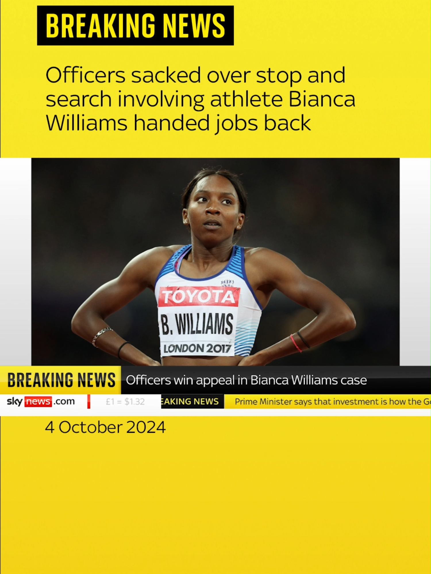 Two former Metropolitan Police officers sacked over a stop and search involving British athlete Bianca Williams have been handed their jobs back. 🔗 Tap the link in our bio for the full story. #police #officer#athlete#biancawilliams#stopandsearch