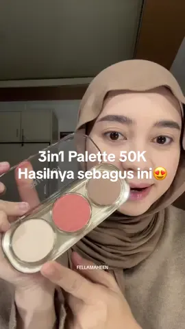 Makeup cuma pake 1 palette doang tapi sebagus ini🤭🥰 #fyp #makeuptutorial #palette 
