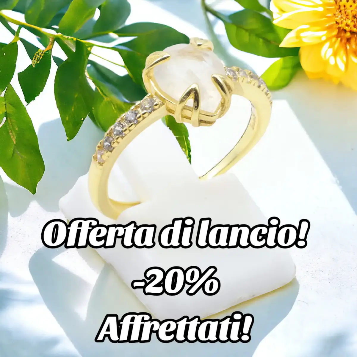 ✨ Esplora la magia dei nostri anelli in argento 925 placcato oro, con gemme di qualità extra (AAA) incastonate a mano. Ogni pezzo racchiude storia, significato e uno stile inconfondibile. Ad esempio:  Acquamarina: Conosciuta come la “pietra del coraggio”, l’acquamarina dona calma e chiarezza mentale. Un tocco di freschezza per chi cerca serenità e protezione emotiva. Labradorite: Misteriosa e affascinante, la labradorite è considerata la “pietra della magia”. Amplifica l’intuizione e protegge dalle energie negative. Ideale per chi ama il mistero e la trasformazione. Pietra di Luna: Emblema della femminilità e dell’intuizione, la Pietra di Luna è legata alle emozioni profonde e all’equilibrio interiore. Un gioiello delicato e sognante per le anime romantiche. Turchese: Pietra antica e protettiva, il turchese è sinonimo di guarigione e autenticità. Perfetto per chi desidera comunicare con chiarezza e fiducia. ✨ Ogni anello porta con sé un simbolo speciale. Quale sceglierai? Tutti gli anelli sono in offerta di lancio su Enchantes-Shop ad un prezzo incredibile! ❤️ Vieni a trovarci su www.enchantes-shop.com