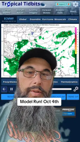 Model Run!#greenscreenvideo #fyp #storm #weather #rain 