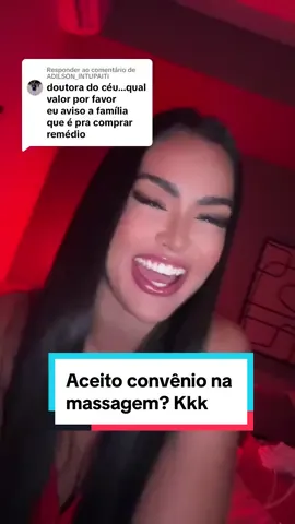 Respondendo a @ADILSON_INTUPAITI  😆 Nao aceito convenio na #massagemtantrica ta? #humor #alisha #tantra #terapia #canaldaalisha #massagem #sp 