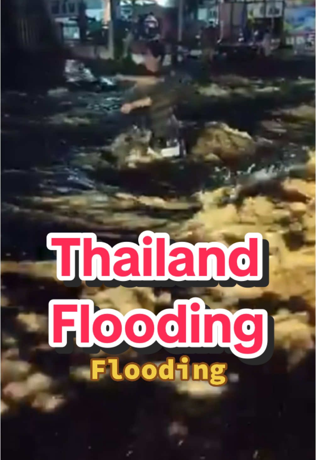 Is there any place left that’s not flooding? 🤔 #Thailand #Typhoon #Flooding #BreakingNews 