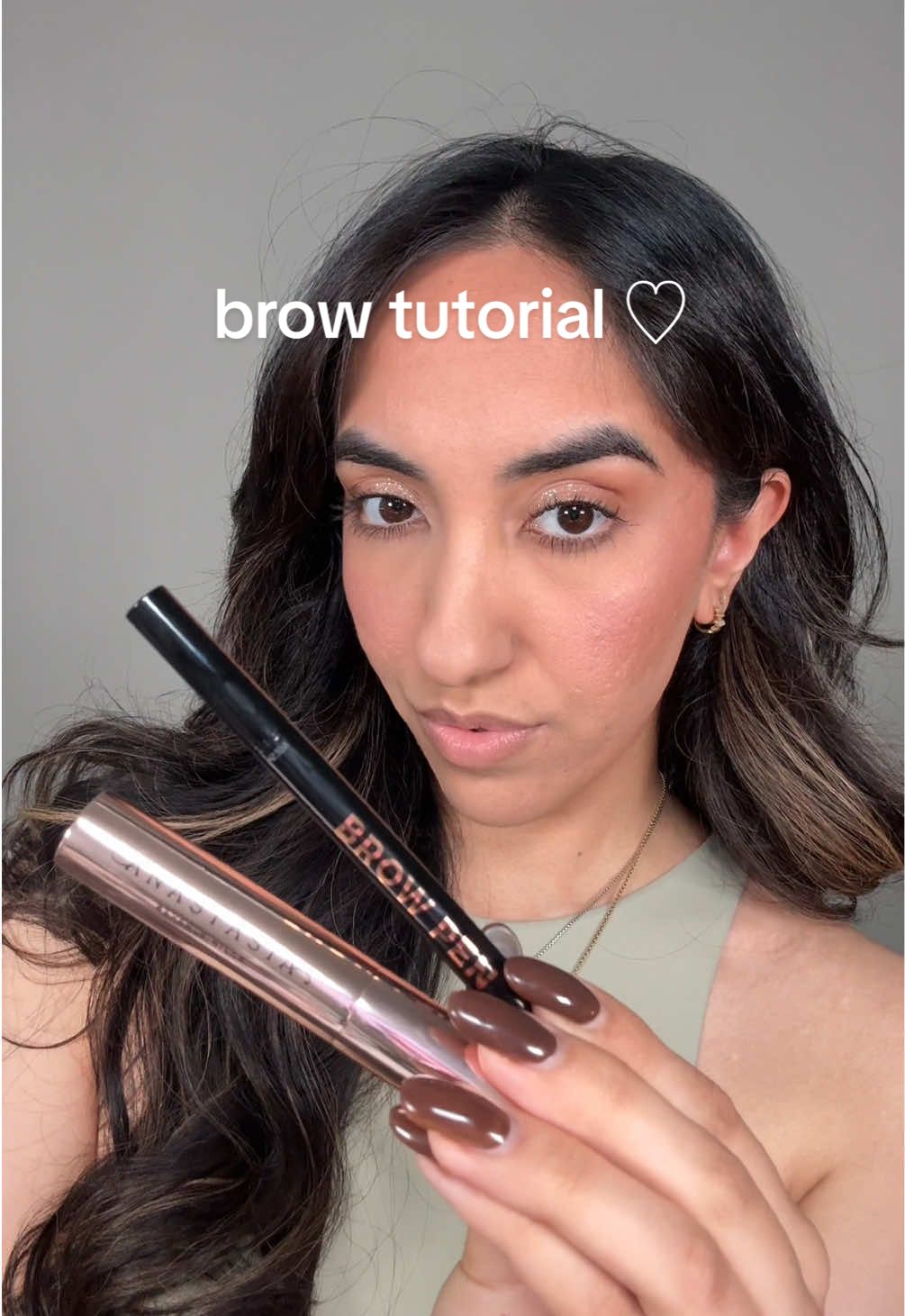 Easy brow tutorial ♡ Using some of my faves @Anastasia Beverly Hills  Brown Pen & clear brow gel  Love yah @GLAMZILLA 🫶🏼 #nbdgiveaway #anastasiabeverlyhills #brows #browtutorial #browgoals #makeuptok #abhbrows 