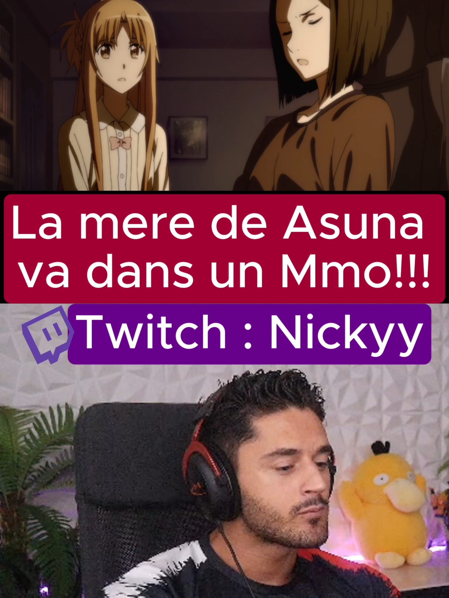 La mere de Asuna va dans un Mmo!!! #Nickyy #sao #swordartonline #kirito #react #twitch #asuna