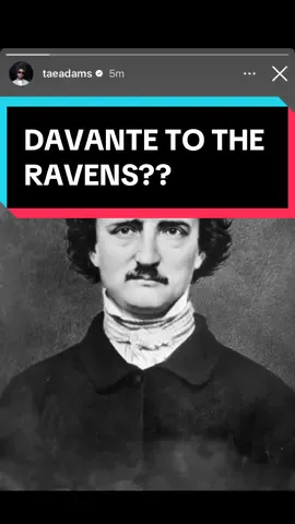 IS DAVANTE ADAMS A BALTIMORE RAVEN????? #thenextnetwork #baltimore #ravens #baltimoreravens #davanteadams #nfl #sports #football #edgarallanpoe #jets #newyorkjets 