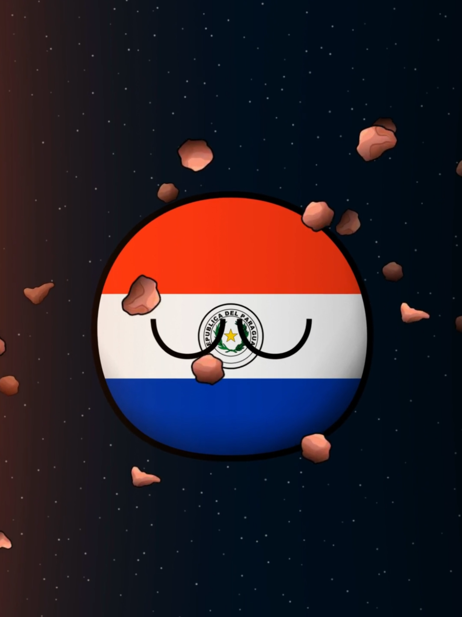 Paraguay Roba los Anillos de Saturno #countryballs #Viral #humor #fypシ゚ #parati