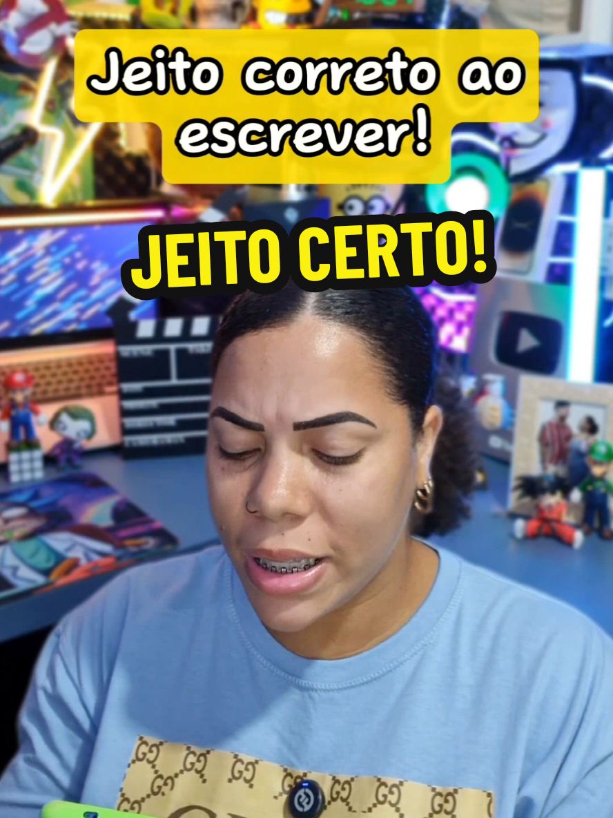 Jeito correto de escrever! #dicas #celular #truques #escrever #novidades 