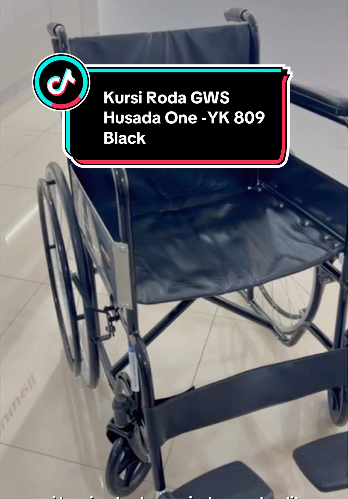 Kursi Roda GWS Husada One YK 809 - Black  #kursiroda #baru #gws #kursirodagws #kursirodahusada #kursirodaonemed #alkes #alatbantujalan #rumahsakit #orangtua #viral #fyp #xyb #xyzbca #gwsblack #pelitfyp 