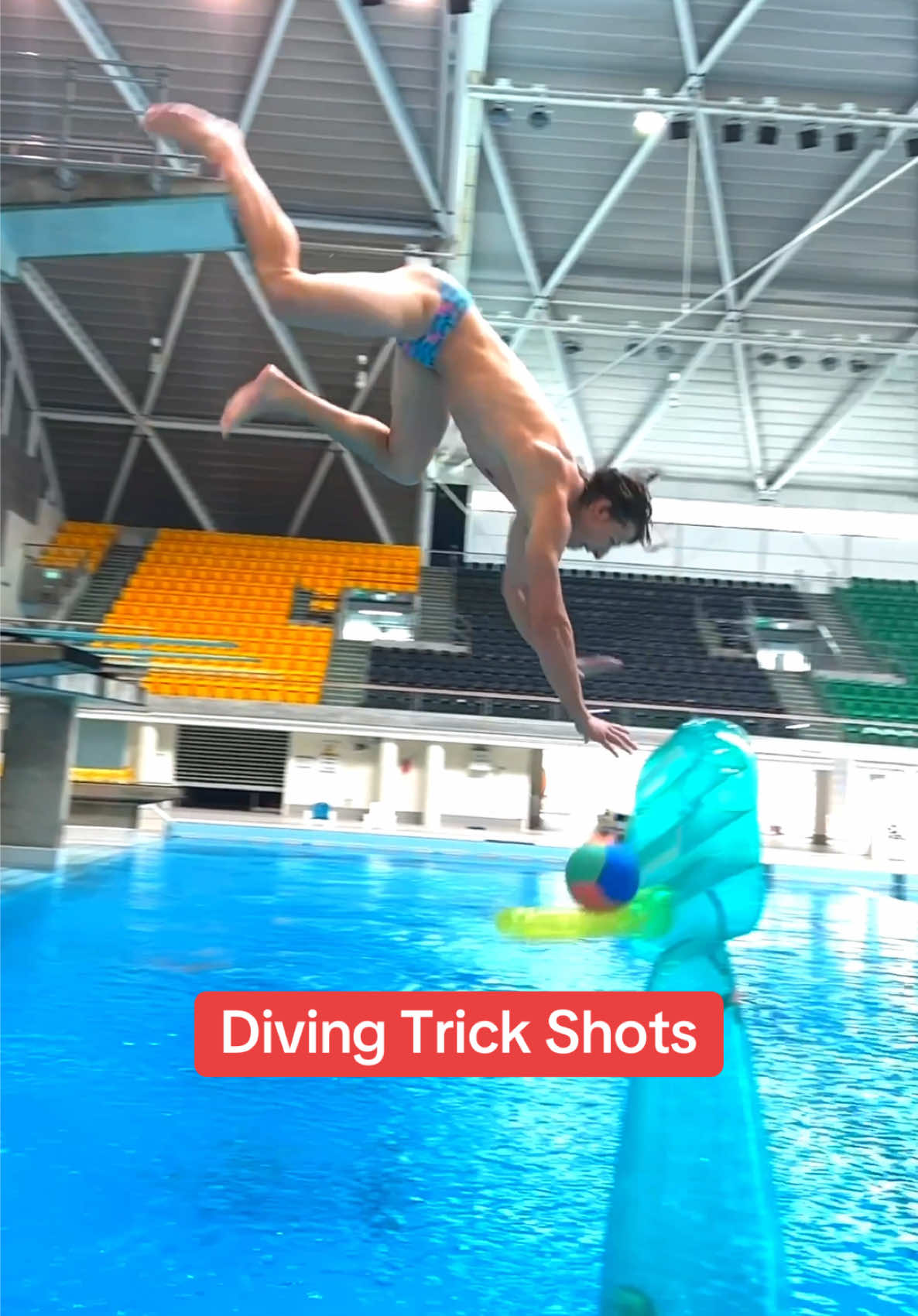 Diving Trick Shots #sendit #diving #basketball 